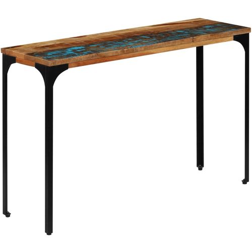 Konzolni stol od masivnog obnovljenog drva 120 x 35 x 76 cm slika 31
