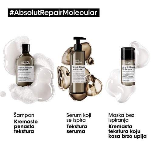 L’Oréal Professionnel Absolut Repair Molecular Maska Bez Ispiranja 100ml slika 6