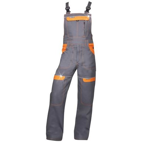 Ardon Radne farmer hlače sa tregerima Cool Trend H8408, Sivo-narandžaste slika 1