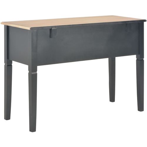 280071 Writing Desk Black 109,5x45x77,5 cm Wood slika 4