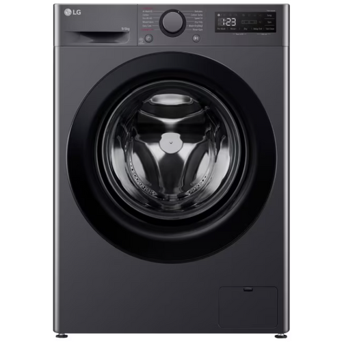 LG F4DR509SBM Mašina za pranje i sušenje veša sa parom, 9/6kg, 1400rpm, AI DD™ tehnologija,55cm, Middle Black slika 1