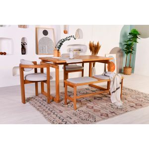 Woody Fashion Set stola i stolica (4 komada), Cheri 2S-1B
