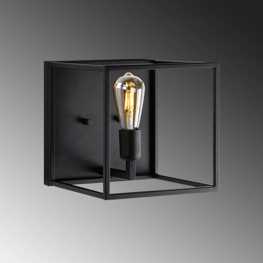 Zidna Lampa Kafes - 13750, boje: Crna slika 6
