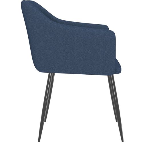 Blagovaonske stolice od tkanine 2 kom plave slika 4