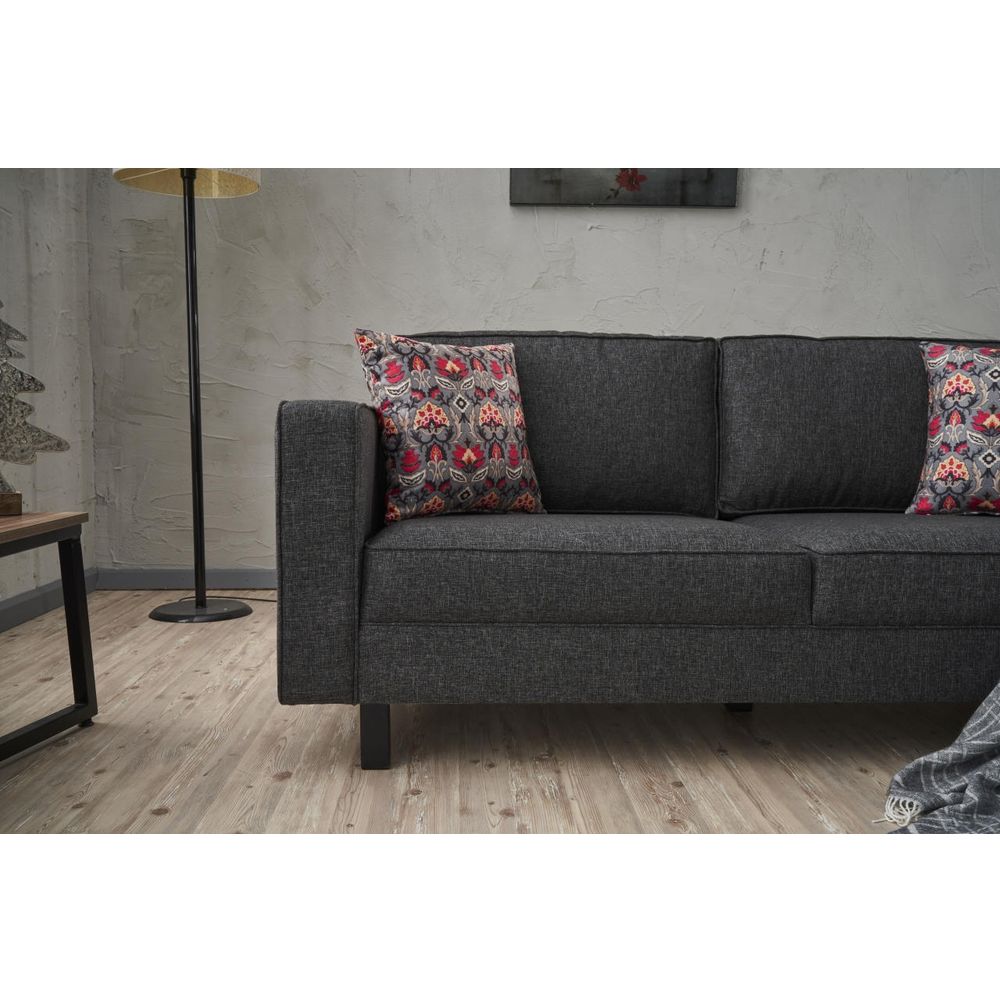 Kale Sofe - Antracitna 2-Sjedalna Sofa slika 4