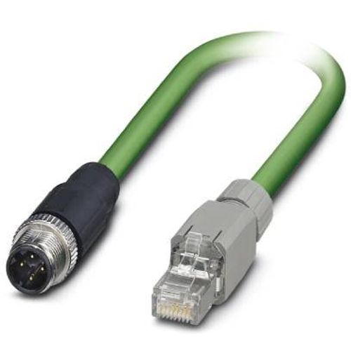 Phoenix Contact 1403496 M12 / RJ45 mrežni kabel, Patch kabel cat 5, cat 5e SF/UTP 3.00 m zelena vatrostalan 1 St. slika 3