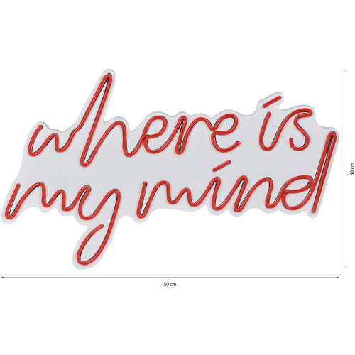 Wallity Ukrasna plastična LED rasvjeta, Where Is My Mind - Red slika 8