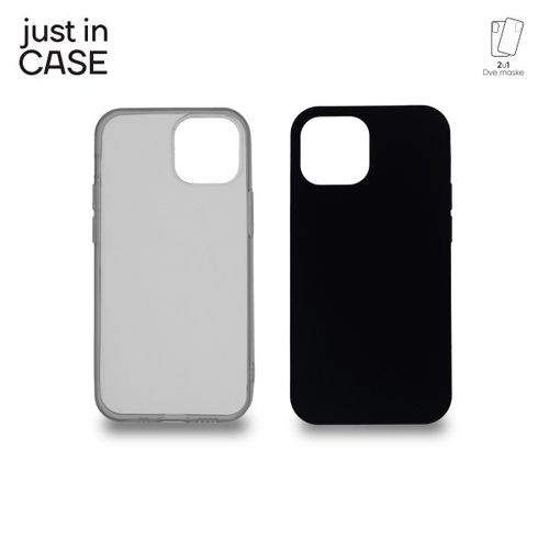 2u1 Extra case MIX paket CRNI za iPhone 13 Mini slika 1