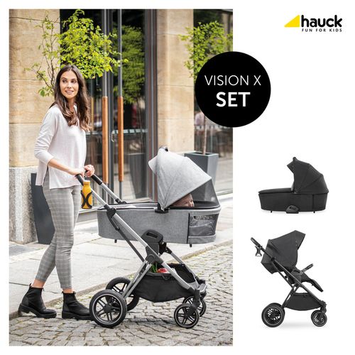 Hauck kolica Vision X Set - Melange Black  slika 4