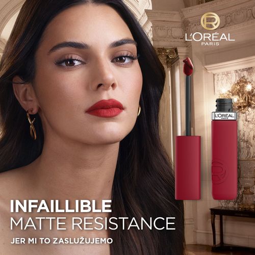 L'Oreal Paris Infaillible Matte Resistance tekući ruž 115 snooze your al​arm slika 10