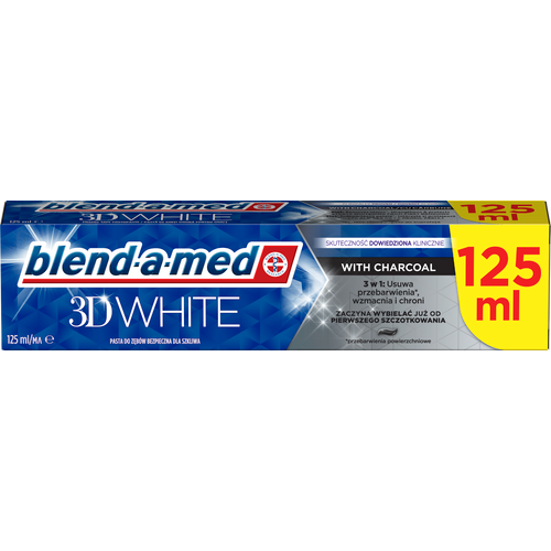 Blend a Med pasta za zube 3DW Charcoal 100+25ml slika 1