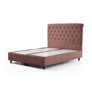 Sonata 90 x 190 - Dusty Rose Dusty Rose Single Bed Base & Headboard