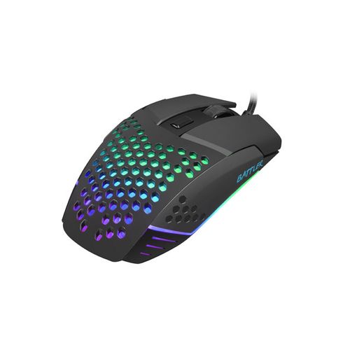 Natec NFU-1654 FURY BATTLER, Optical Mouse 500-6400 DPI, Maximum acceleration 12 G, RGB LED, 6 Buttons, USB, Black, Cable 1,55 m slika 2