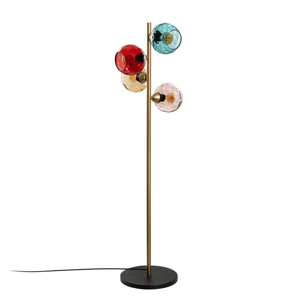 Podna Lampa Benek 15-14546 - Višebojna Zlatna slika 4