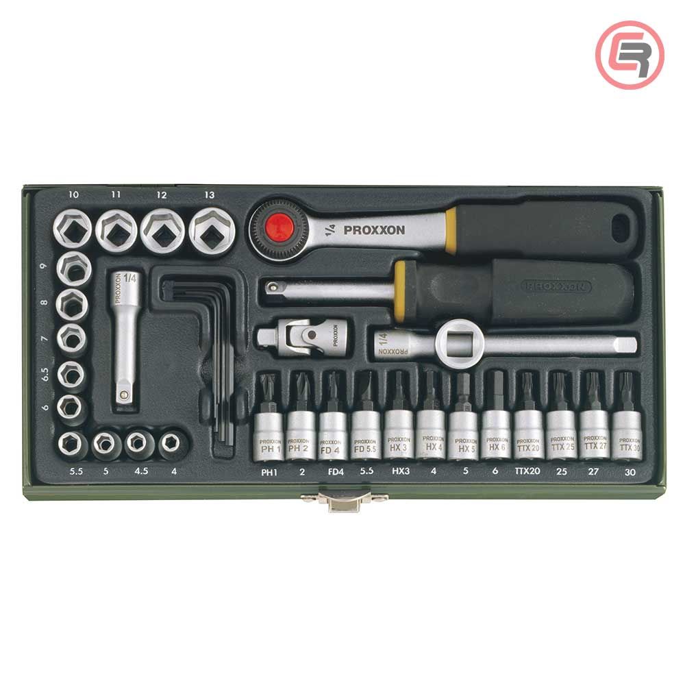 Proxxon Garnitura Nasadnih Ključeva 1/4'' 4-13mm / 36 dijelna - 23080 slika 1