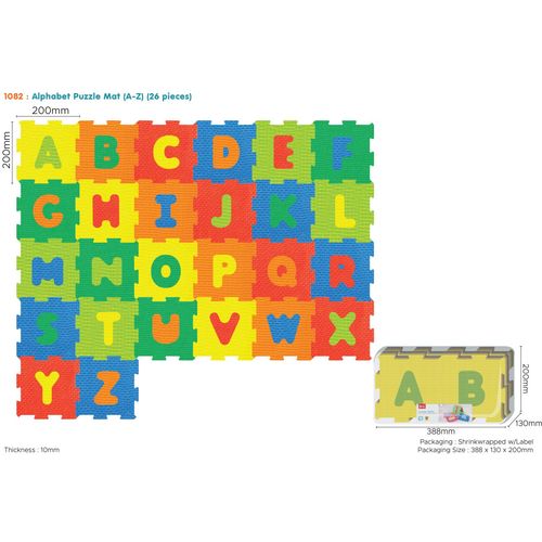 Edukativna šarena podloga za igru - puzzle Abeceda slika 1