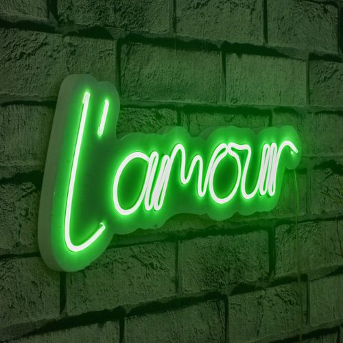 Wallity Ukrasna plastična LED rasvjeta, L'amour - Green slika 9