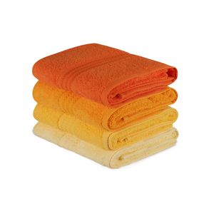 Set Ručnika Rainbow - Žuti i Narančasti Nijansi (4 Komada)
