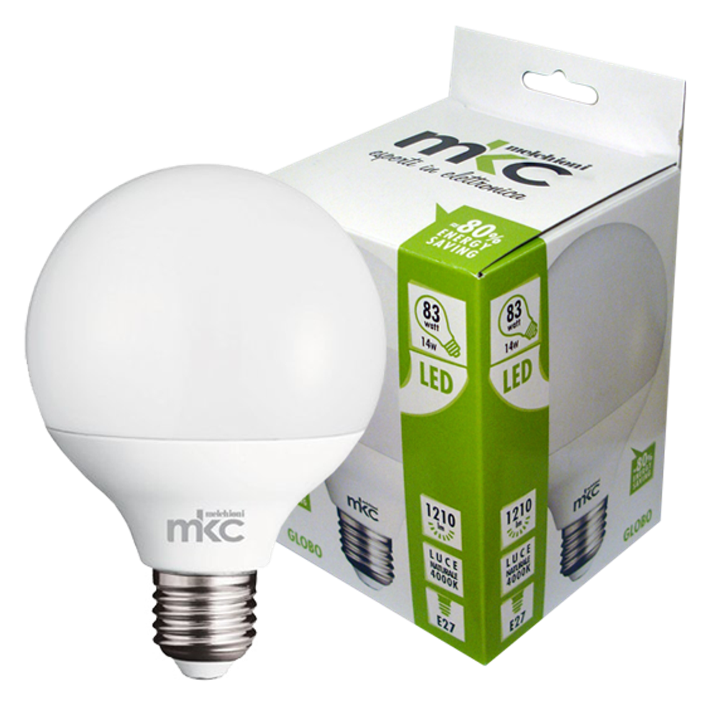 MKC Sijalica, LED 14W, E27, 4000K,prirodno bijela svjetlost - LED GLOBO E27/14W-N slika 1