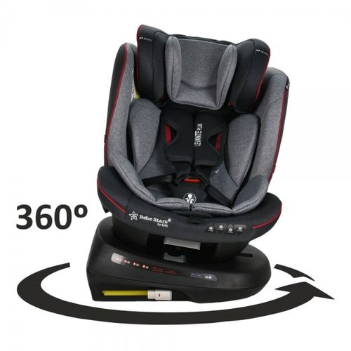 Bebe Stars autosjedalica Levante 360° 0-36kg ISOFIX - Red slika 5