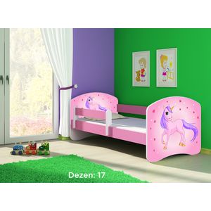 Deciji krevet ACMA II 180x80 + dusek 6 cm PINK17