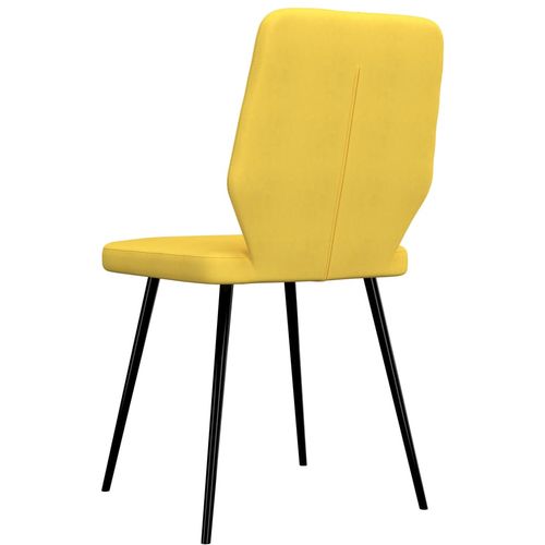 Blagovaonske stolice od tkanine 4 kom žute slika 13