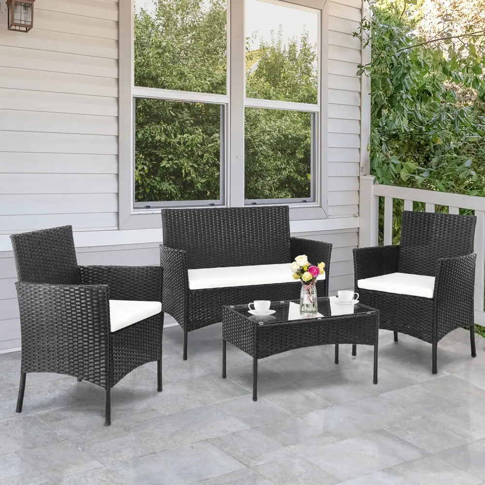 Vrtni rattan set sa jastukom slika 1