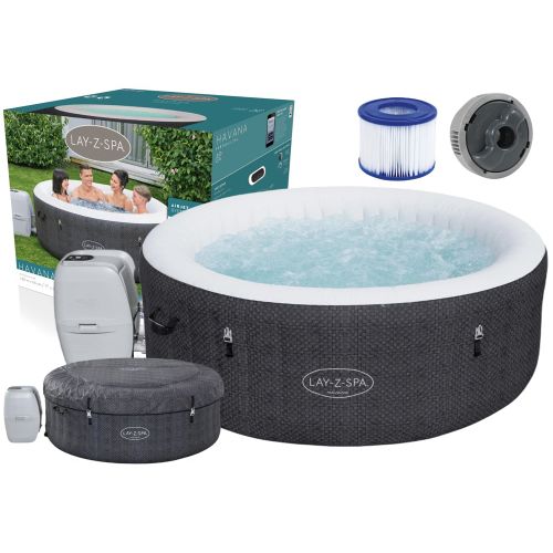 Masažni bazen-Jacuzzi na napuhavanje Bestway Lay-Z-Spa Miami 180*66cm - crni slika 1