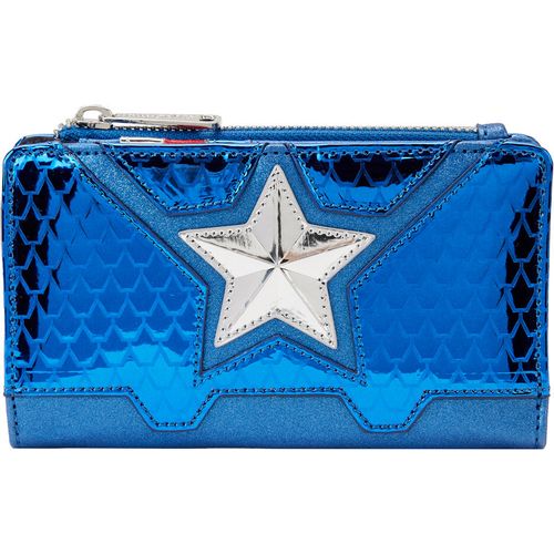 Loungefly Marvel Captain America metallic wallet slika 2