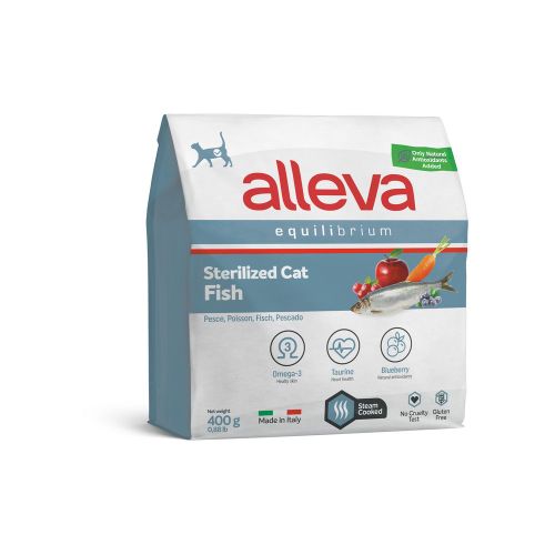 Alleva Equilibrium Cat Adult Sterilized Fish 400 g slika 1