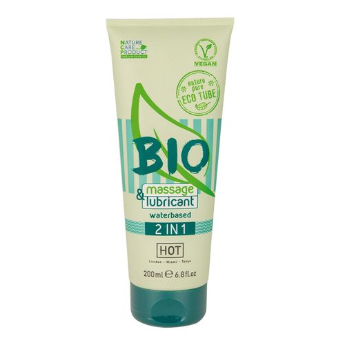 Lubrikant i masažni gel HOT BIO, 200ml slika 2