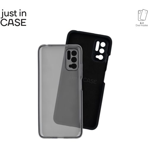 2u1 Extra case MIX paket CRNI za Redmi Note 10 5G slika 1