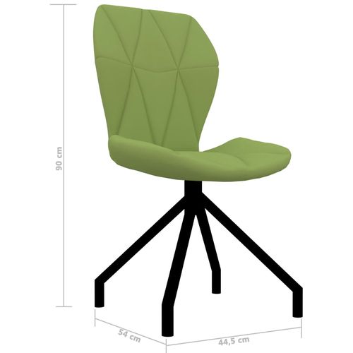 Blagovaonske stolice od umjetne kože 4 kom zelene slika 7