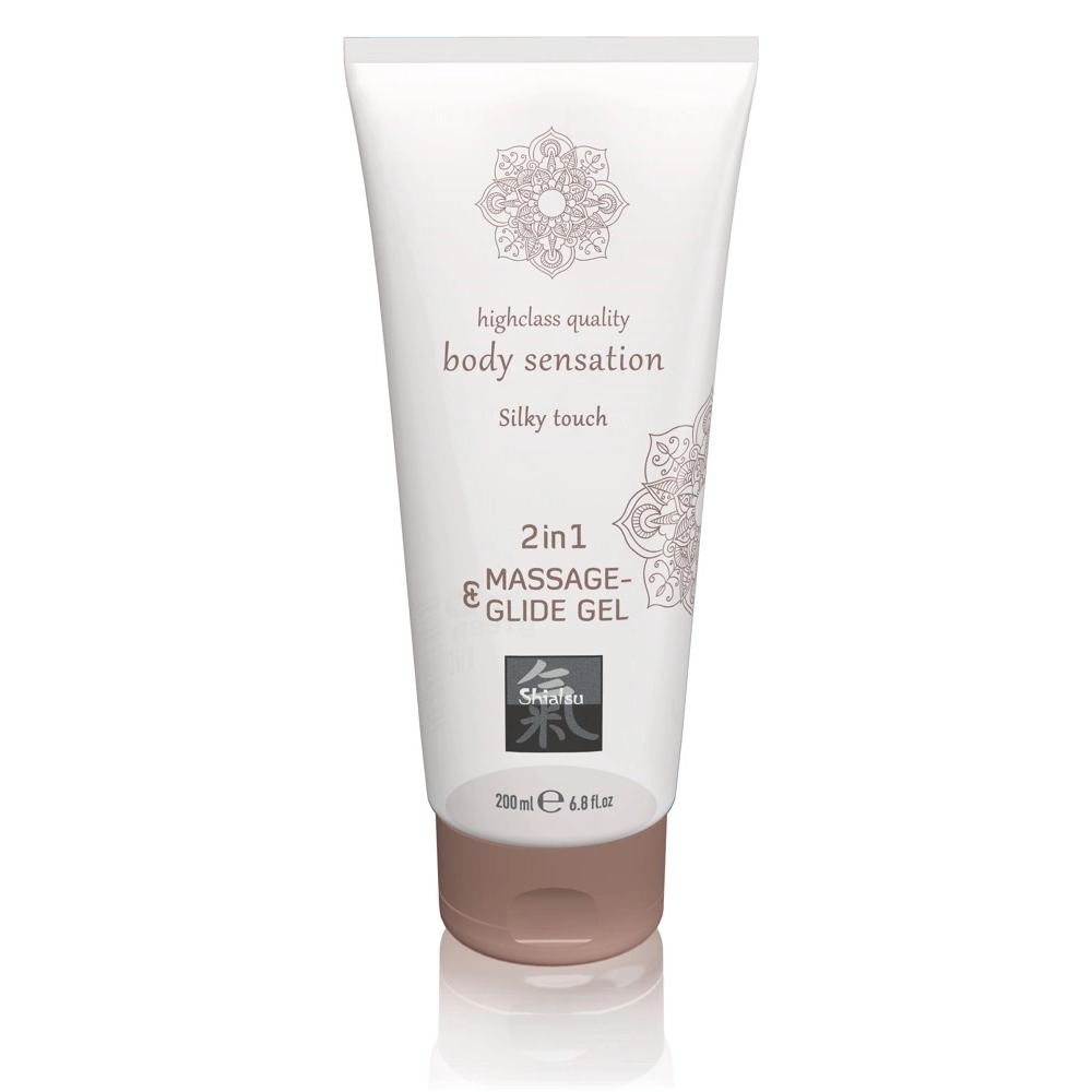 HOT Shiatsu gel 2 u 1 Silky Touch (svilenkasti dodir), 200 ml slika 1