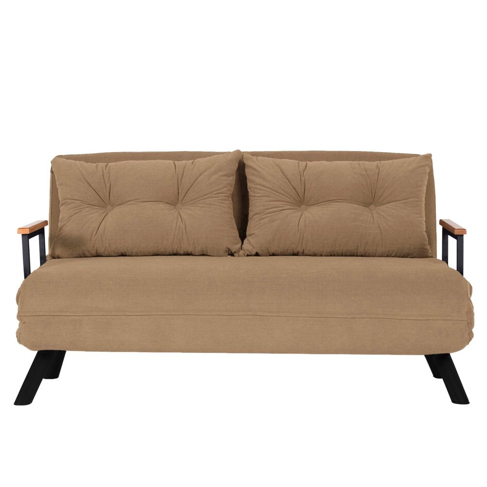 Sando 2-Sjedalni - Svijetlosmeđi Sofa na Razvlačenje slika 2