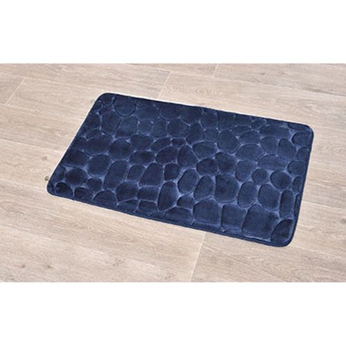 TENDANCE TEPIH ZA KUPATILO PEBBLE 50X80CM MEMORIJSKA PENA TAMNO PLAVA  7718N118 slika 1