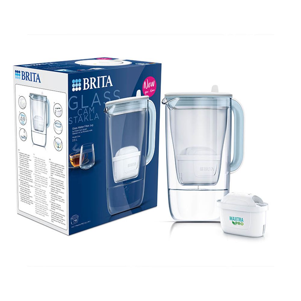 Brita stakleni bokal za filtriranje vode - 2.5 l slika 4