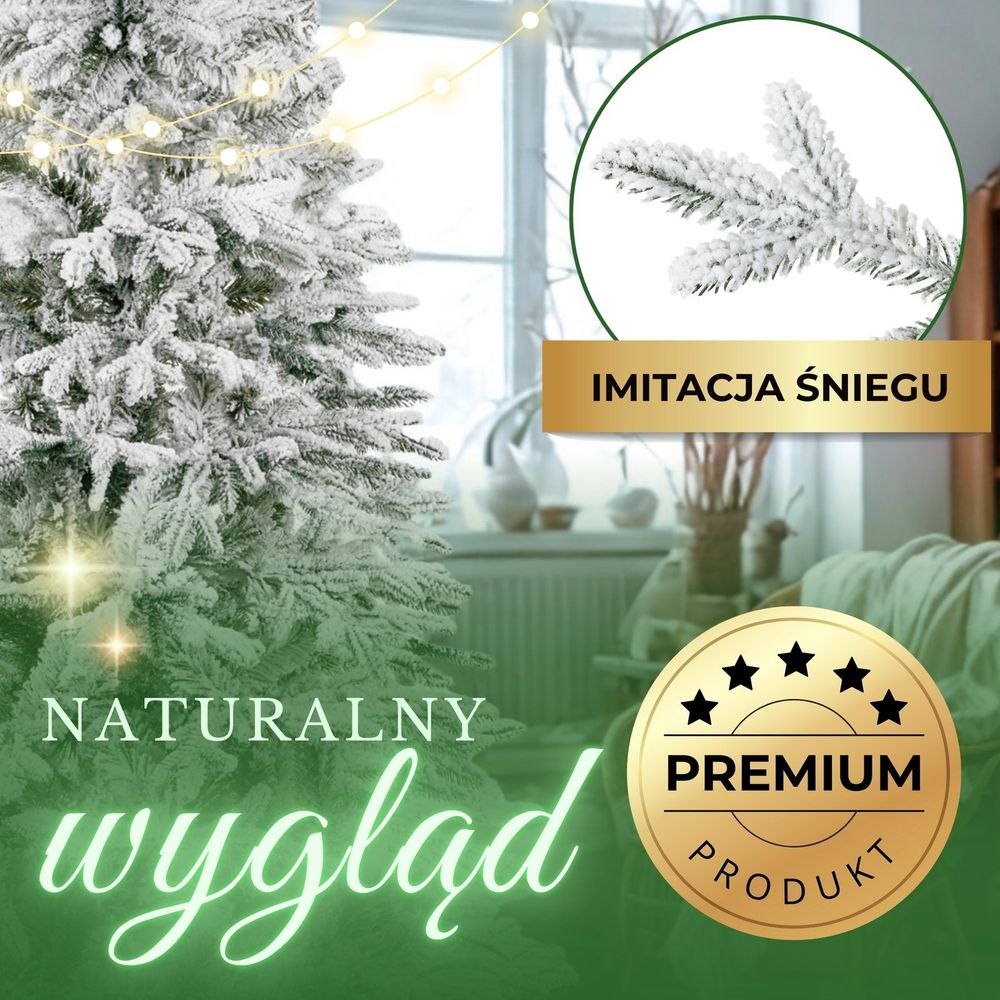 Ct0224 smreka prekrivena snijegom lux 180 cm slika 8