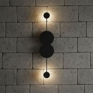 Zidna Lampa Ledos - 15543, boja: Crna