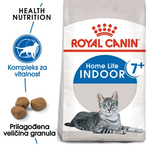 ROYAL CANIN FHN Indoor 7+, potpuna i uravnotežena hrana za odrasle mačke starije od 7 godina koje žive u kući, 400 g slika 4