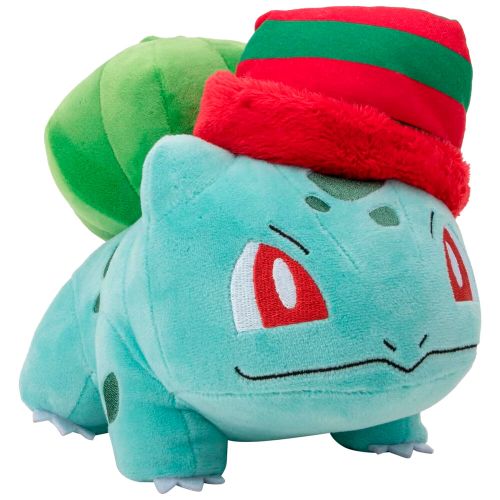 Pokemon Christmas Bulbasaur plush toy 20cm slika 1