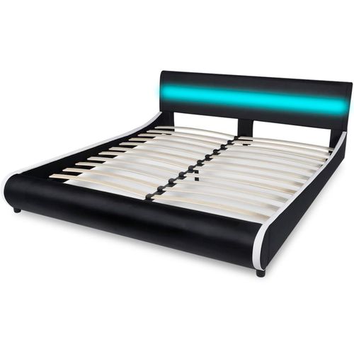 Okvir za krevet od umjetne kože s LED svjetlom crni 180 x 200 cm slika 24