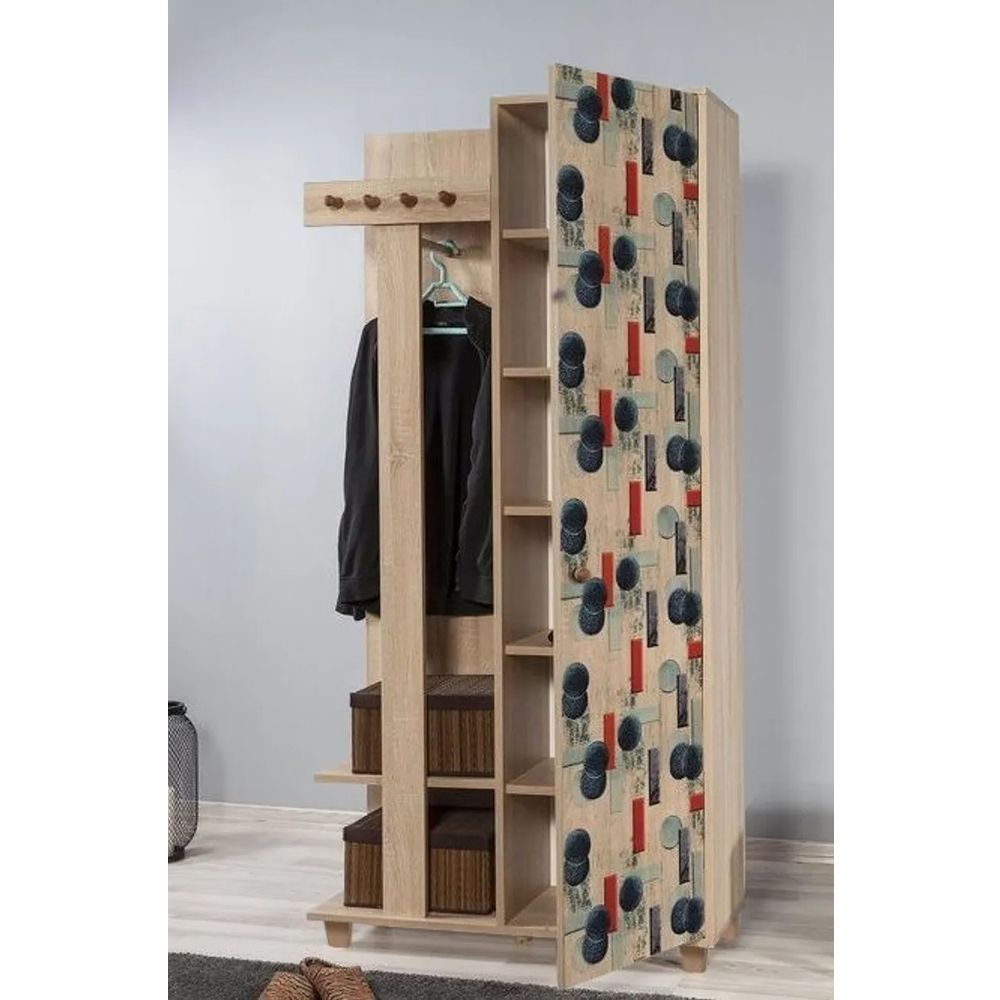Hall Stand Garmanto 90 - 520, boja / nijanse sonoma hrasta slika 3