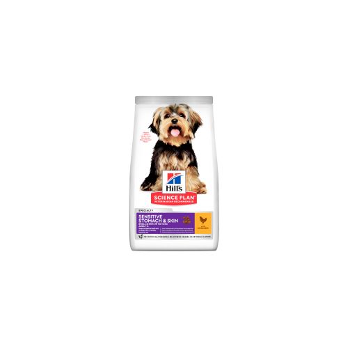 Hill's™ Science Plan Pas Sensitive Skin & Stomach Adult Small&Mini s Piletinom, 1,5 kg slika 1