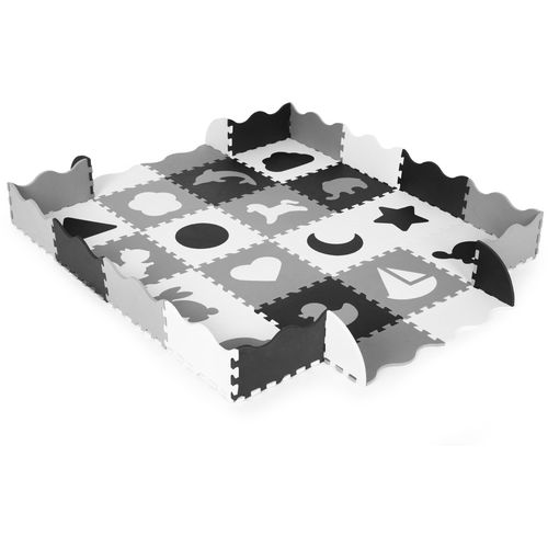 Ecotoys edukativna puzzle podloga za igru crno-bijela 36kom. slika 4