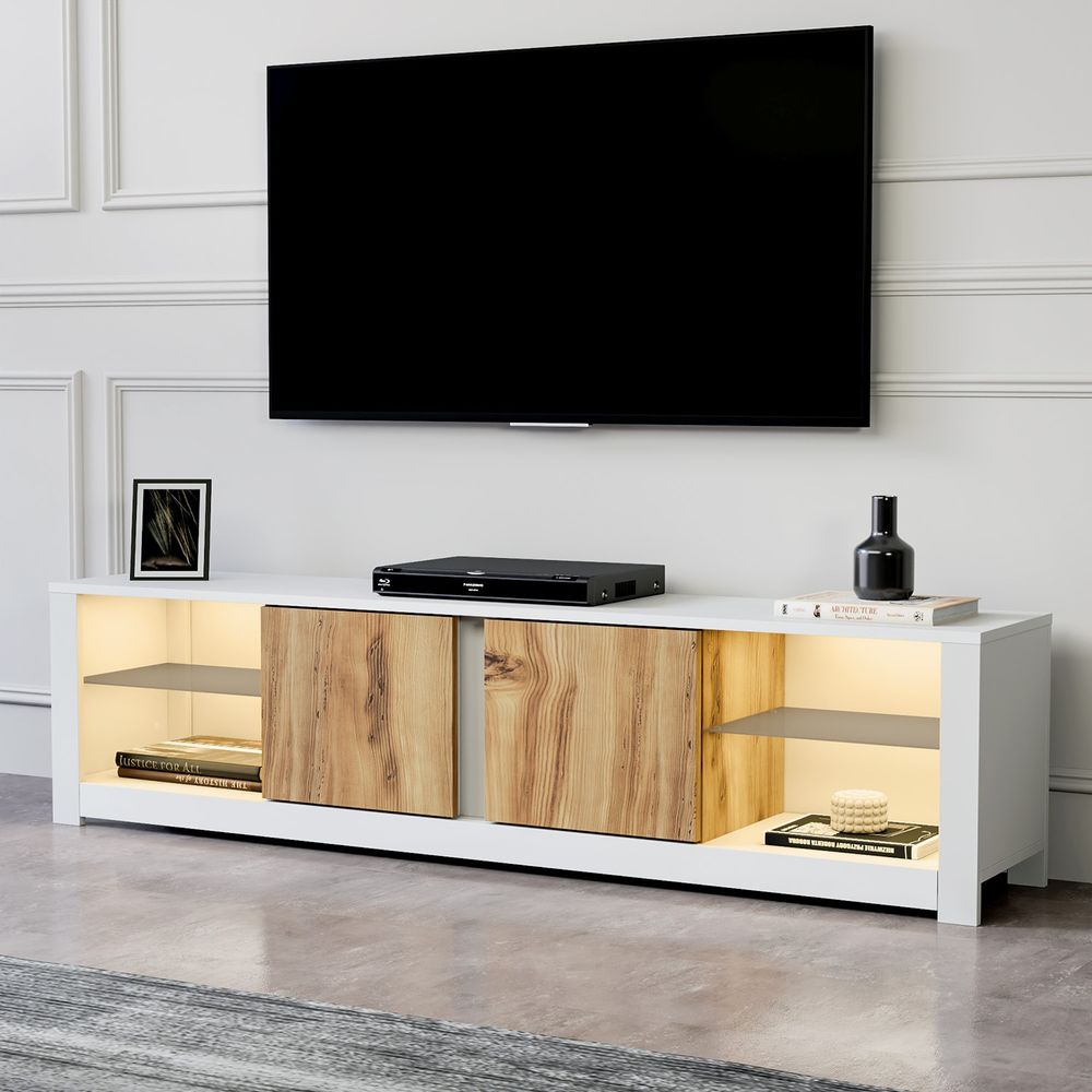 Aydos - Bijeli TV Stalak od Hrasta slika 3