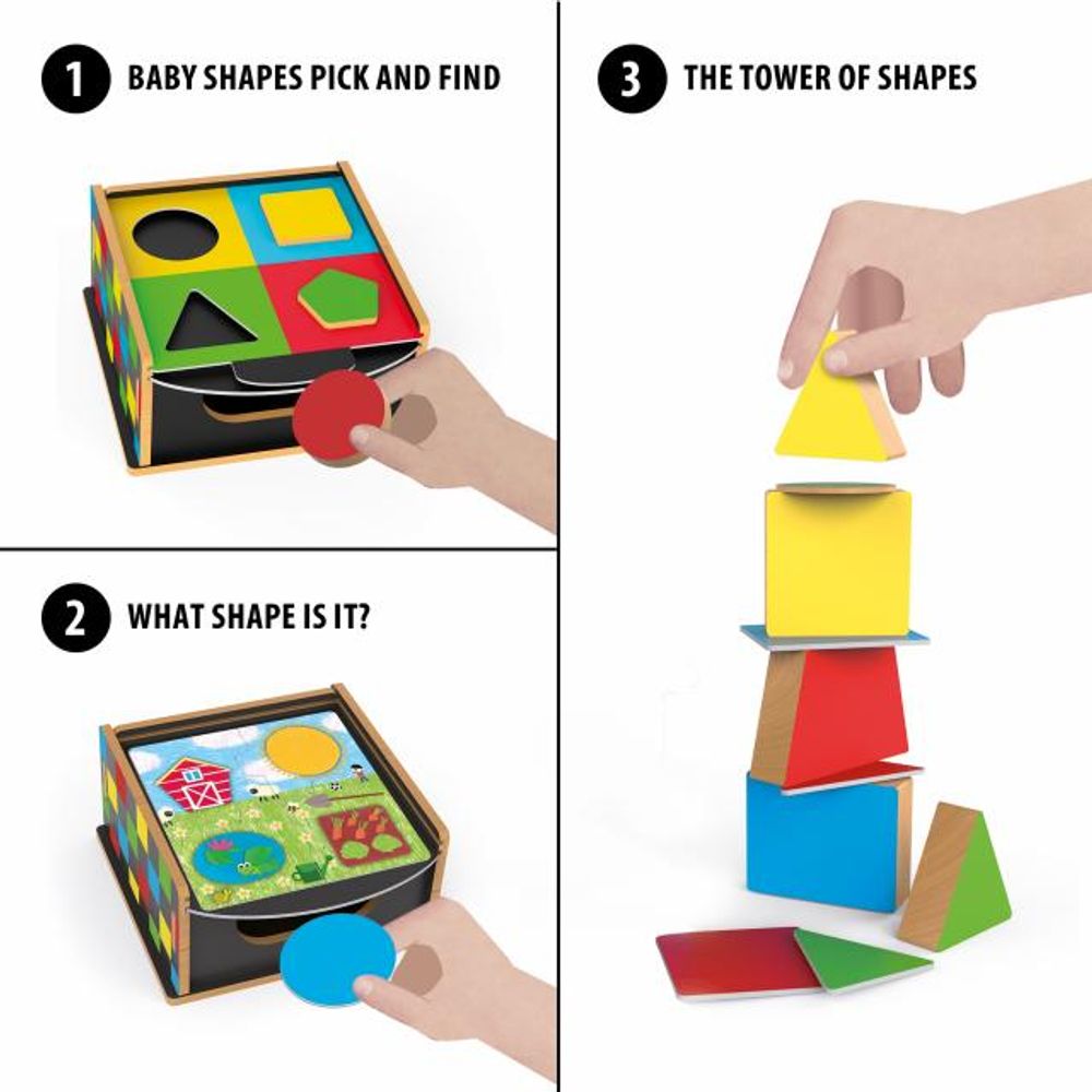 HEADU Montessori Drveni sorter oblika Sensory Lab slika 4