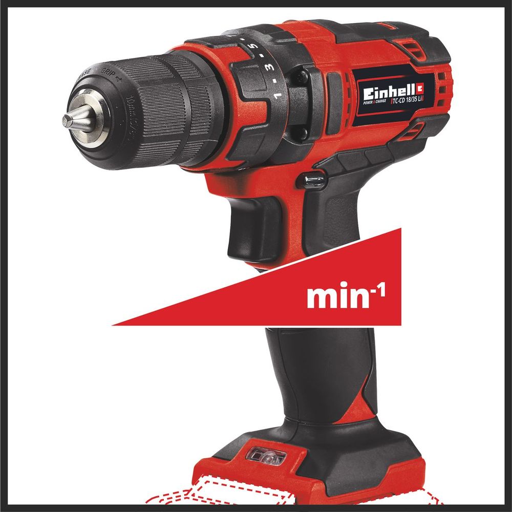 Einhell Akumulatorska bušilica TC-CD 18/35 Li - Solo slika 4