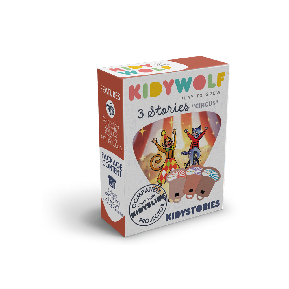 Kidywolf Set slajdova Kidystories za dječiji projektor - Circus, 3kom  slika 1