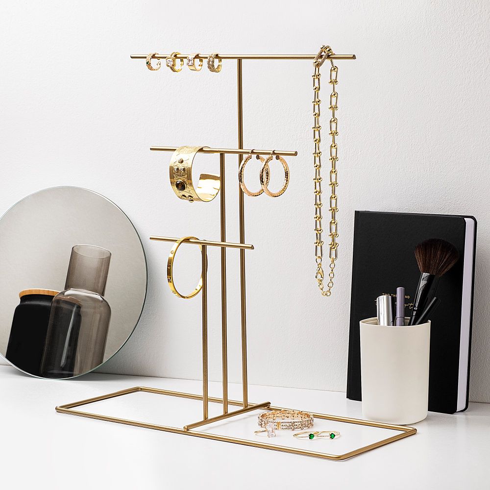 Jewellery stand organizer TK-006, colour: gold slika 1
